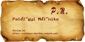 Palágyi Mónika névjegykártya
